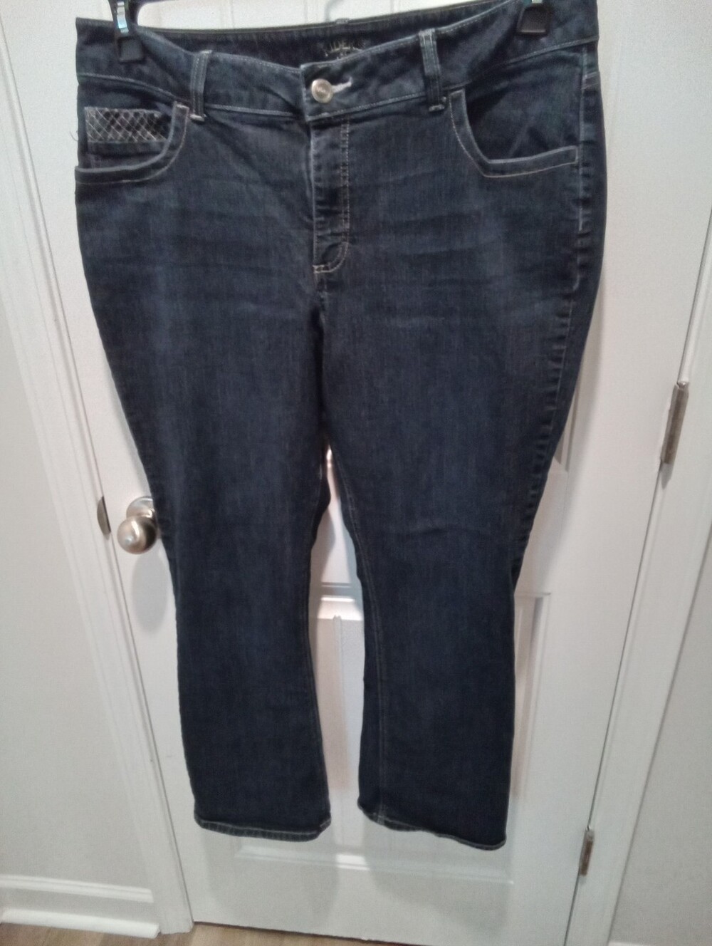 Riders by Lee Plus Size 18W Dark Denim Straight Leg Blue Jeans 31" Inseam